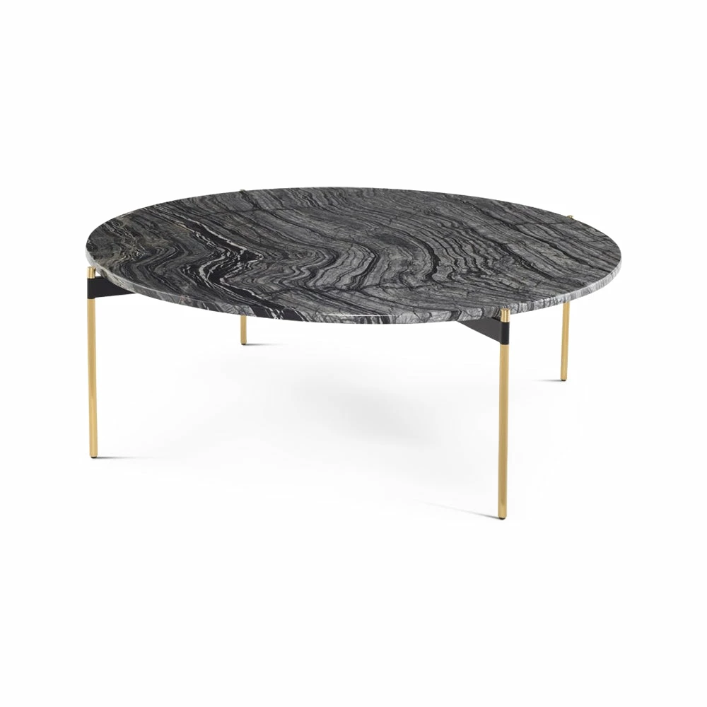 Buy ๐งจ NUEVO Furniture ESTELLE 42"RD BLACK WOOD VEIN MARBLE COFFEE TABLE ๐ 3 NUEVO Furniture ESTELLE 42"RD BLACK WOOD VEIN MARBLE COFFEE TABLE
