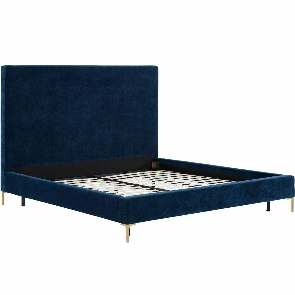Buy 🥰 TOV ETTA GRAY VELVET BED ✔️ 11 TOV ETTA GRAY VELVET BED