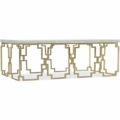 HOOKER EVERMORE WHITE MARBLE TOP COFFEE TABLE Furniture