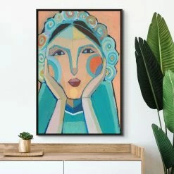 L ART "FACES OF BEAUTY III" CANVAS ART Wall Art