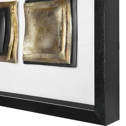 UTTERMOST FAIR AND SQUARE SHADOW BOX WALL ART Wall Sculptures + Decor