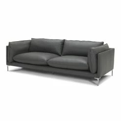 VIG Furniture FALCO DARK GREY LEATHER SOFA
