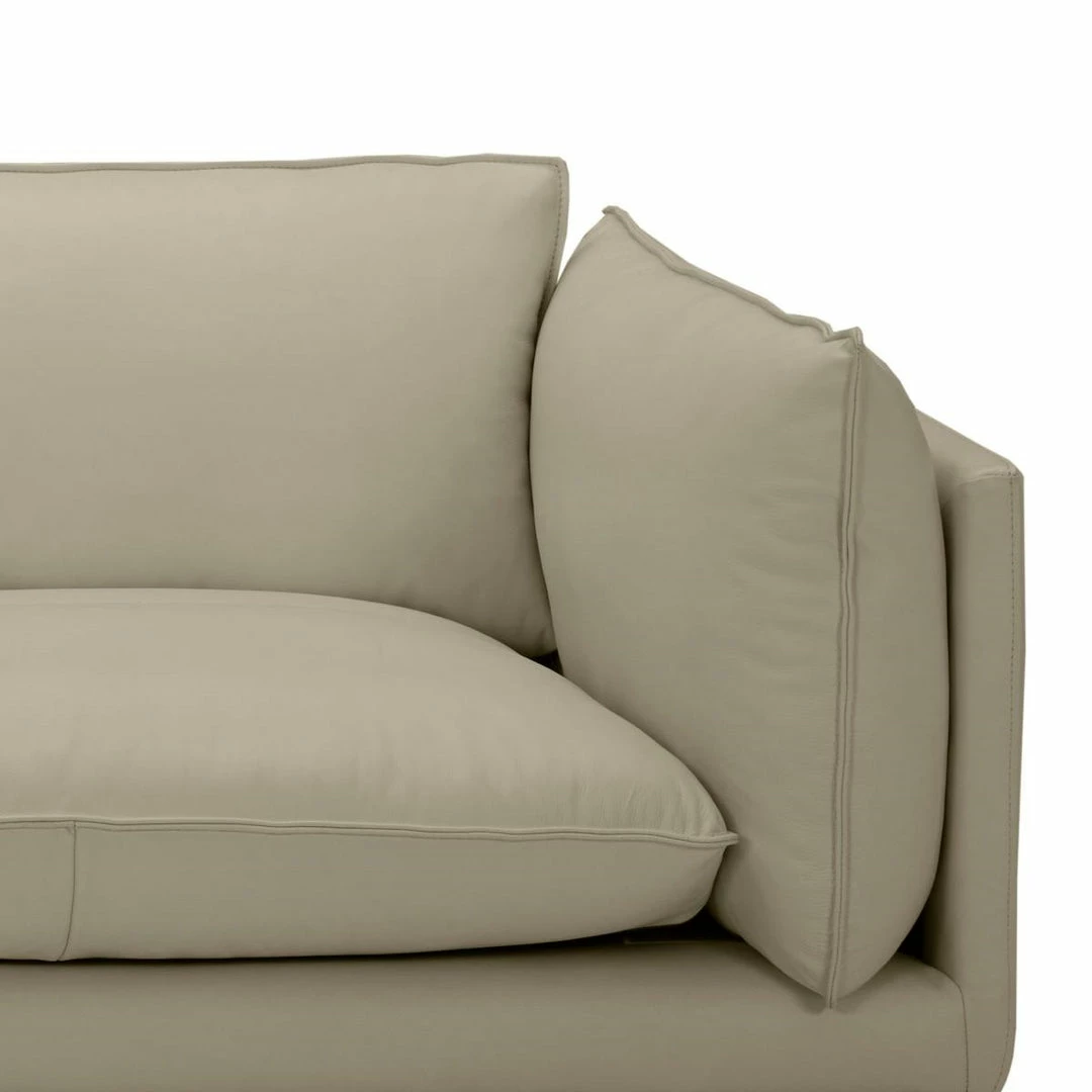 Outlet ⌛ VIG FALCO TAUPE LEATHER SOFA ✨ 3 VIG FALCO TAUPE LEATHER SOFA