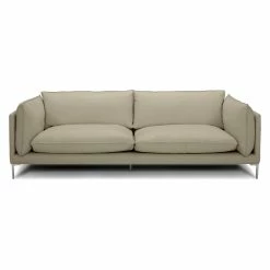 VIG FALCO TAUPE LEATHER SOFA