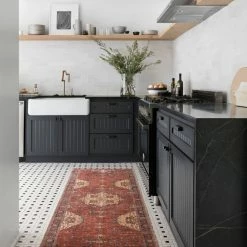 LOLOI FARIDA VINTAGE PRINT RUG: RED MULTI