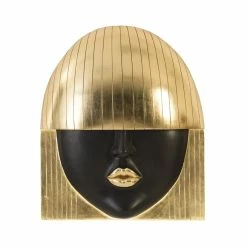 PHILLIPS COLLECTION FASHION FACE GOLD+BLACK WALL ART