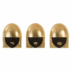 PHILLIPS COLLECTION Wall Sculptures + Decor FASHION FACES WALL TILES | SET OF 3
