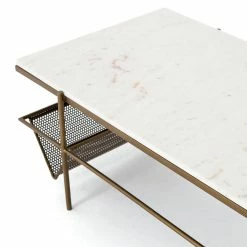 Deals ๐ FOUR HANDS Living Room FELICITY MARBLE TOP COFFEE TABLE โค๏ธ 16 FOUR HANDS Living Room FELICITY MARBLE TOP COFFEE TABLE