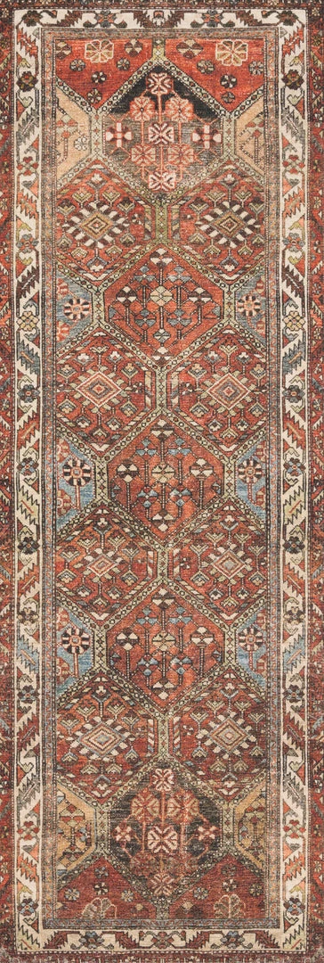 Promo 😉 LOLOI FERGUS VINTAGE PRINT RUG: SPICE MULTI 😉 7 LOLOI FERGUS VINTAGE PRINT RUG: SPICE MULTI