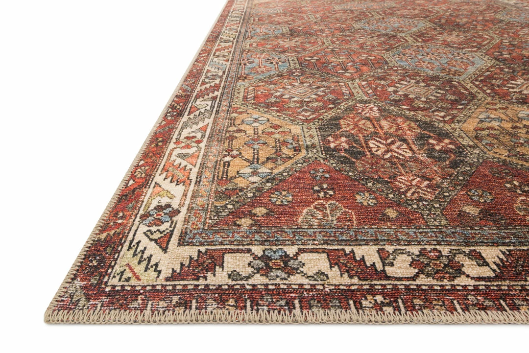 Promo 😉 LOLOI FERGUS VINTAGE PRINT RUG: SPICE MULTI 😉 6 LOLOI FERGUS VINTAGE PRINT RUG: SPICE MULTI