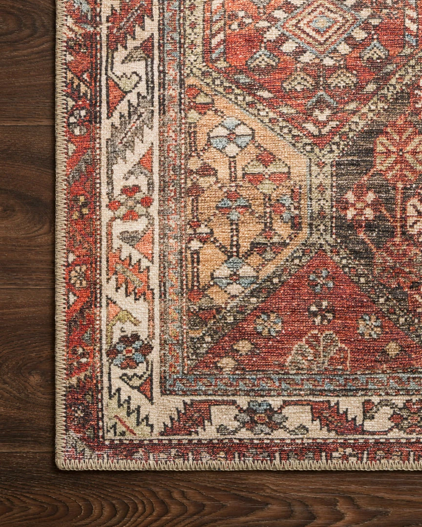 Promo 😉 LOLOI FERGUS VINTAGE PRINT RUG: SPICE MULTI 😉 3 LOLOI FERGUS VINTAGE PRINT RUG: SPICE MULTI