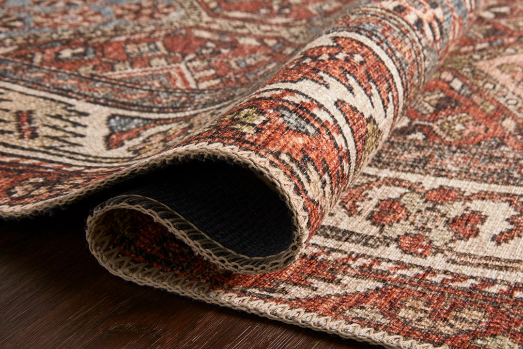 Promo 😉 LOLOI FERGUS VINTAGE PRINT RUG: SPICE MULTI 😉 5 LOLOI FERGUS VINTAGE PRINT RUG: SPICE MULTI