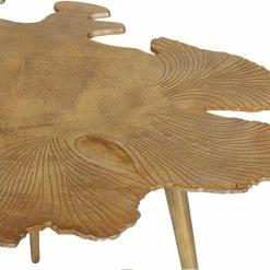 MOES Living Room AMOEBA SIDE TABLE: GOLD