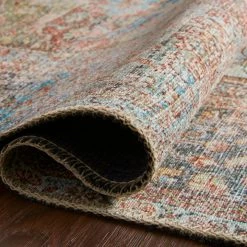 Promo β LOLOI FIDELIA VINTAGE PRINT RUG: BRICK, TEAL π 14 LOLOI FIDELIA VINTAGE PRINT RUG: BRICK, TEAL