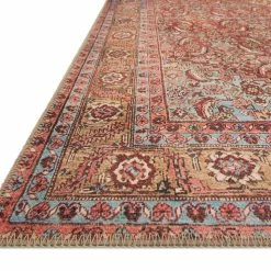 LOLOI FILIPA VINTAGE PRINT RUG: TERRACOTTA MULTI