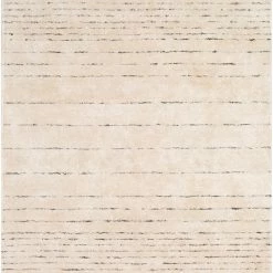 SURYA ELIAS WOOL + VISCOSE RUG: CREAM