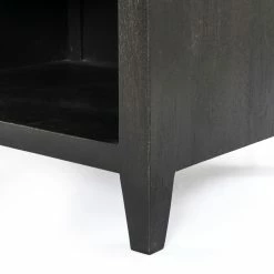 FOUR HANDS FLINT BLACK NIGHTSTAND Furniture