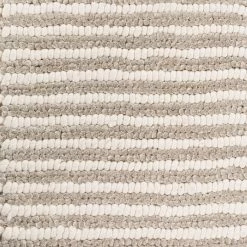 SURYA FLINT GRAY + IVORY TEXTURED STRIPE WOOL RUG