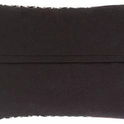 SURYA PADDOCK BLACK + SADDLE LEATHER STRIPE PILLOW Pillows + Decor