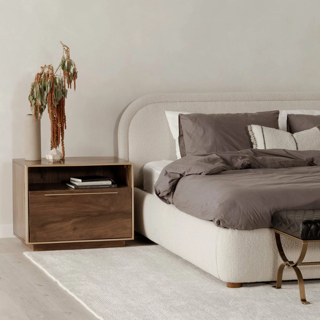 Deals 🛒 MOES FOCUS SHEESHAM WOOD NIGHTSTAND Bedroom 🤩 2 MOES FOCUS SHEESHAM WOOD NIGHTSTAND Bedroom