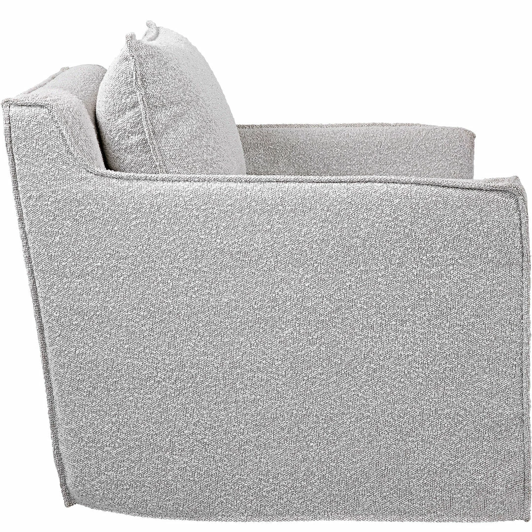 Discount ๐ UTTERMOST FONTANA IVORY-GREY BOUCLE SWIVEL CHAIR Furniture ๐งจ 3 UTTERMOST FONTANA IVORY-GREY BOUCLE SWIVEL CHAIR Furniture