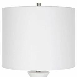 New ๐งจ UTTERMOST FOUNTAIN WHITE MARBLE TABLE LAMP Lighting ๐ 6 UTTERMOST FOUNTAIN WHITE MARBLE TABLE LAMP Lighting