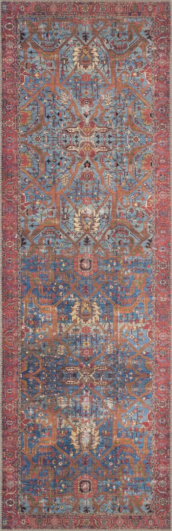 Best Sale π₯ LOLOI FRANCO VINTAGE PRINT RUG: BLUE, RED π 7 LOLOI FRANCO VINTAGE PRINT RUG: BLUE, RED