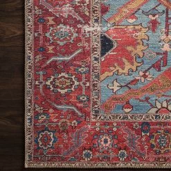 Best Sale π₯ LOLOI FRANCO VINTAGE PRINT RUG: BLUE, RED π 9 LOLOI FRANCO VINTAGE PRINT RUG: BLUE, RED