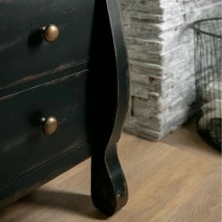 HOOKER FRENCH MARKET BUREAU: ANTIQUE BLACK Furniture