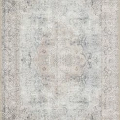 Brand new โค๏ธ LOLOI FREYA VINTAGE PRINT RUG: DISTRESSED SILVER ๐ 17 LOLOI FREYA VINTAGE PRINT RUG: DISTRESSED SILVER