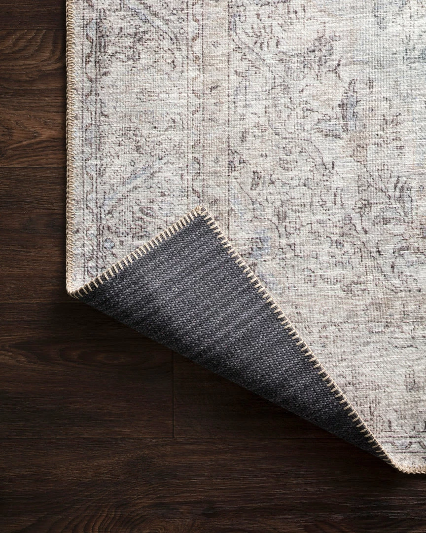 Brand new โค๏ธ LOLOI FREYA VINTAGE PRINT RUG: DISTRESSED SILVER ๐ 5 LOLOI FREYA VINTAGE PRINT RUG: DISTRESSED SILVER