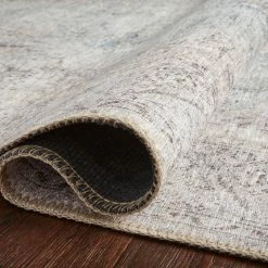 Brand new โค๏ธ LOLOI FREYA VINTAGE PRINT RUG: DISTRESSED SILVER ๐ 14 LOLOI FREYA VINTAGE PRINT RUG: DISTRESSED SILVER