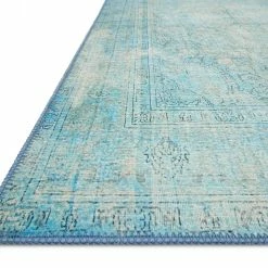 LOLOI FREYA VINTAGE RUG: DISTRESSED TURQUOISE