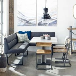 MOES FULTON FAUX CEMENT DINING TABLE