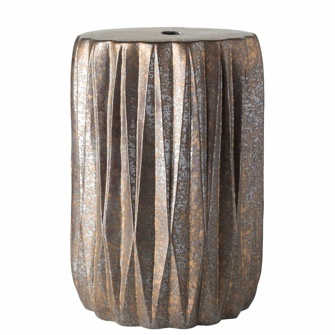 Best deal β€οΈ SURYA GARDEN GROOVE CERAMIC STOOL: OXIDIZED COPPER π 1 SURYA GARDEN GROOVE CERAMIC STOOL: OXIDIZED COPPER