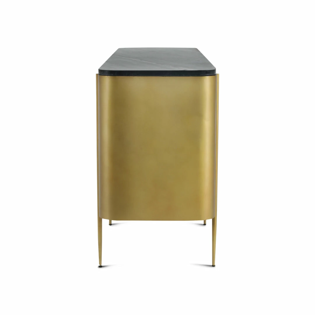 Budget 🛒 MOES Living Room GATSBY BLACK MARBLE TOP SIDEBOARD 👏 4 MOES Living Room GATSBY BLACK MARBLE TOP SIDEBOARD