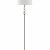 SURYA GEMMA FLOOR LAMP: BRUSHED SILVER Lighting