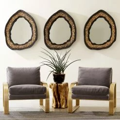 PHILLIPS COLLECTION Mirrors GEODE GOLD MIRROR