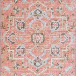 SURYA BRIELLA RUG: PEACH MULTI