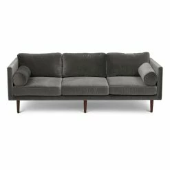 URBIA GIA GREY VELVET SOFA