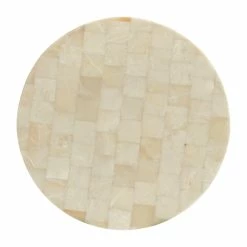 HOOKER GILDED ROUND ONYX TOP COCKTAIL TABLE