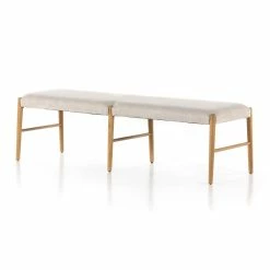 FOUR HANDS GLENMORE NATURAL + LIGHT OAK DINING BENCH