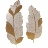 UTTERMOST Wall Sculptures + Decor GOLD LACED LEAVES WALL DECOR | SET OF 2