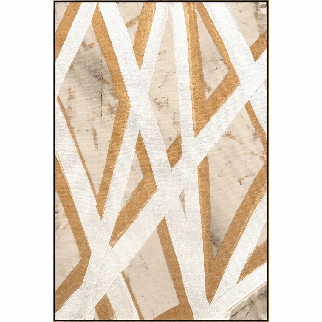 Buy ❤️ L ART "GOLD PATHS I" NATURAL CANVAS HAND PAINTING ✔️ 5 L ART "GOLD PATHS I" NATURAL CANVAS HAND PAINTING