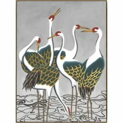 L ART "GOLD RUSH III" METALLIC GOLD EMBELLISHED CANVAS ART Wall Art