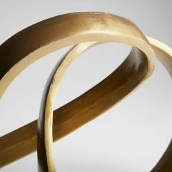 CYAN GOLD INFINITY TABLE SCULPTURE