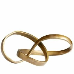 CYAN GOLD INFINITY TABLE SCULPTURE