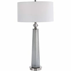 UTTERMOST GRAYTON FROSTED GLASS TABLE LAMP Lighting