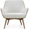 NUEVO Living Room GRETCHEN ARM CHAIR: STONE GRAY