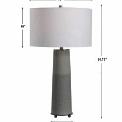 Flash Sale ๐งจ UTTERMOST Lighting GREY LAYER CRACKLE CERAMIC LAMP โจ 11 UTTERMOST Lighting GREY LAYER CRACKLE CERAMIC LAMP